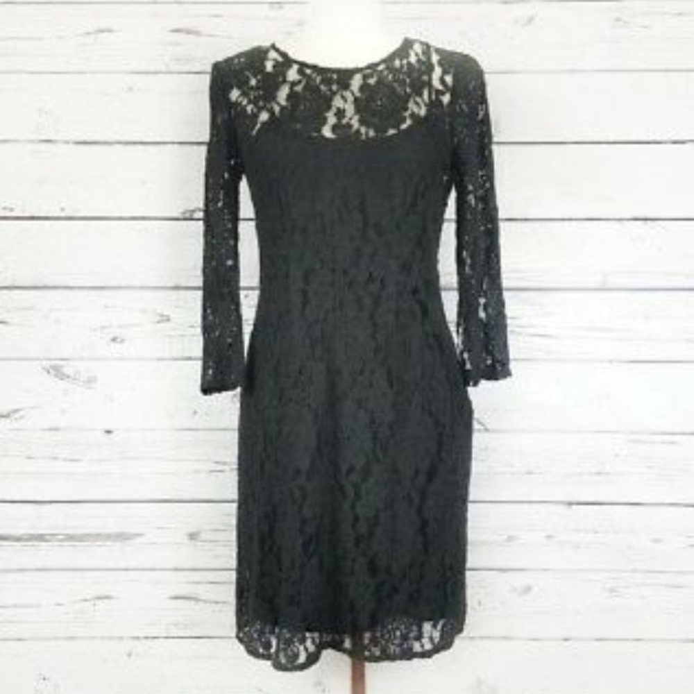 Madewell Broadway and Broome black lace dress
